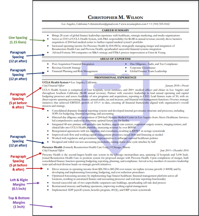 How to Leverage White Space on a Resume