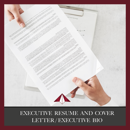 Executive Resume & Cover Letter or Executive Bio Writing Service