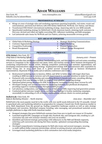 Accent Executive Resume Template Download